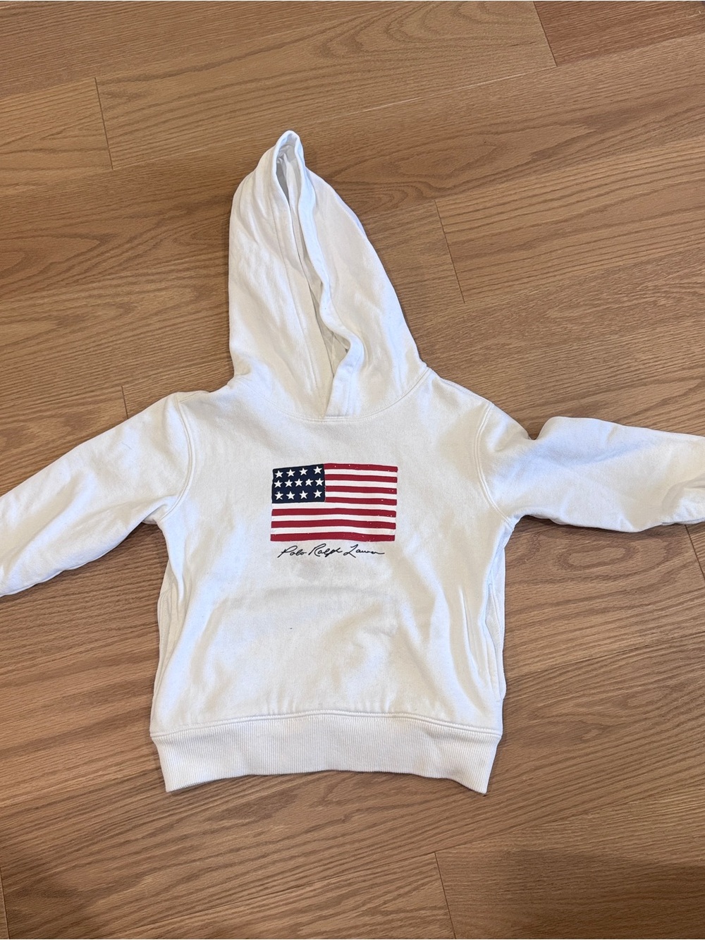 Polo Ralph Lauren White Flag Sweatshirt - Size 4